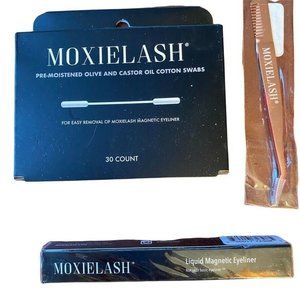 MoxieLash Magnetic Liquid Eyeliner Black FULL SIZE+ APPLICATOR & Swabbies RV $78